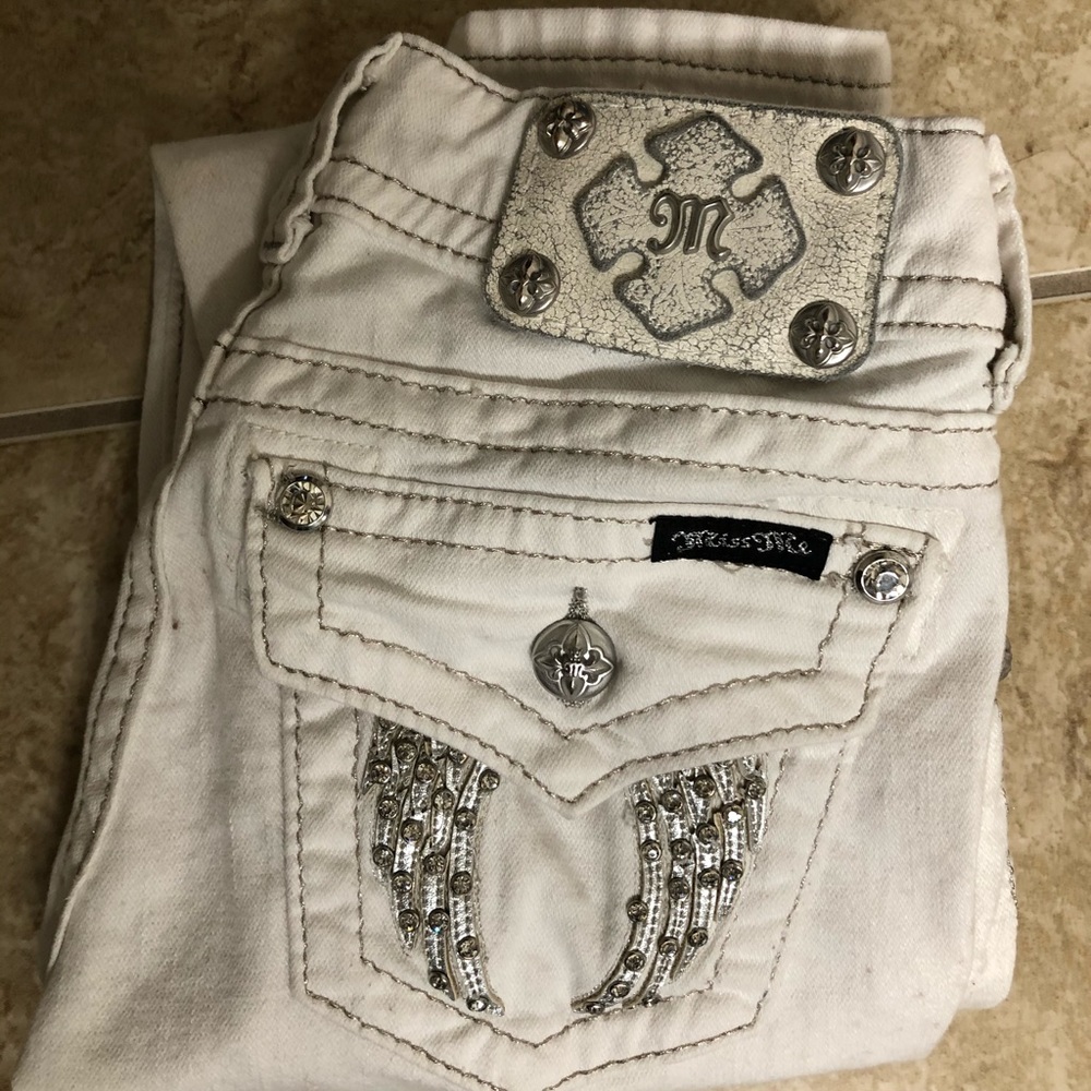 Miss Me White Jeans